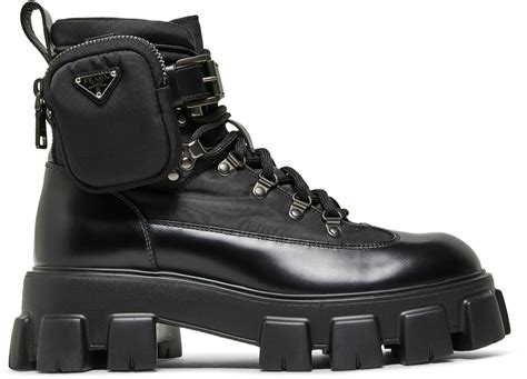 Prada Monolith Boot Brushed Rois 'Black' 1T255M